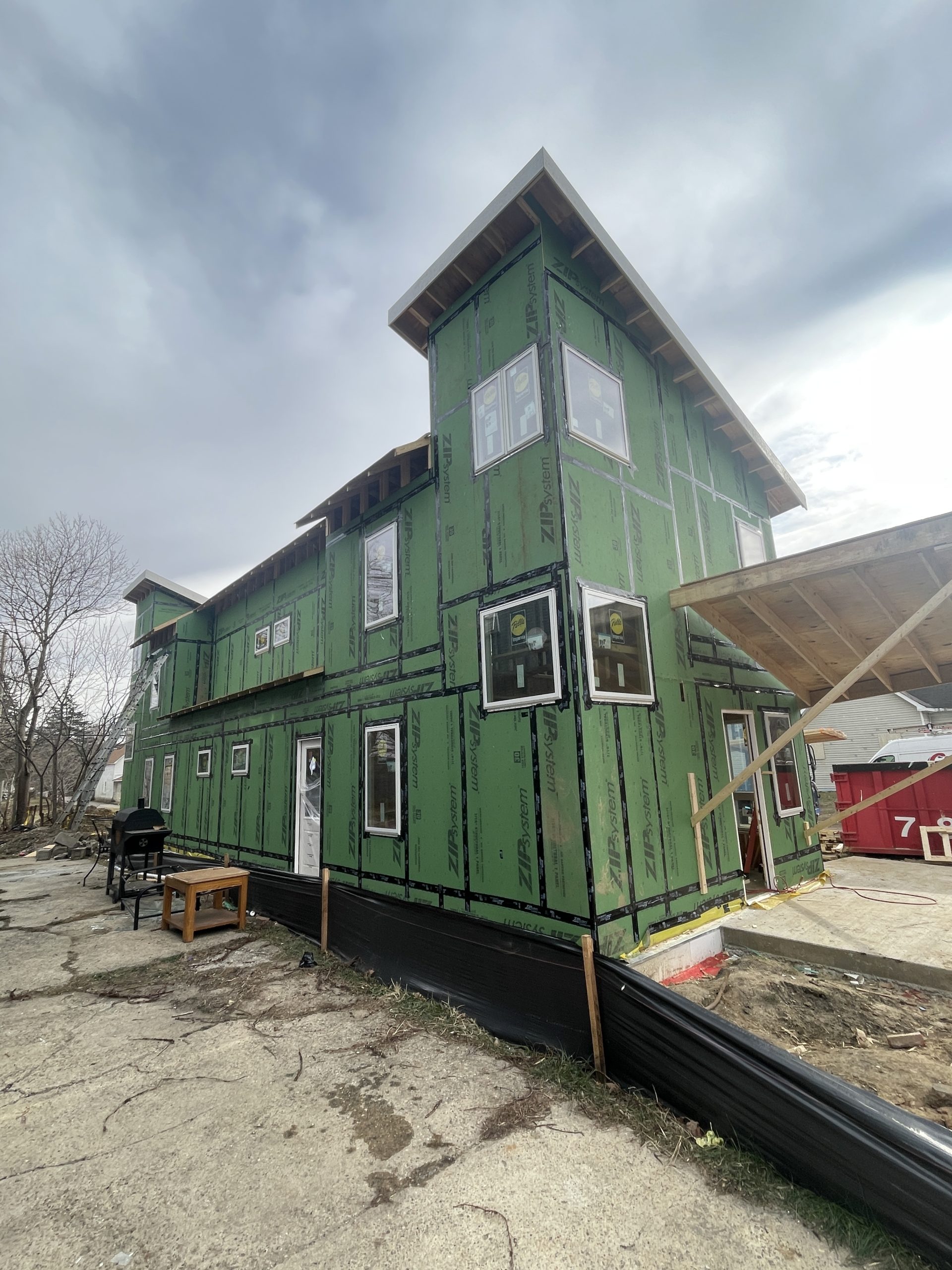 Framing Continues on the Alley House BSU Solar Decathlon Design